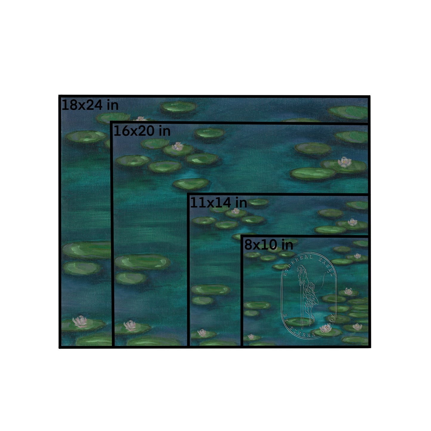 Water Lilies At Night
