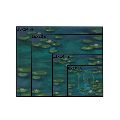 Water Lilies At Night